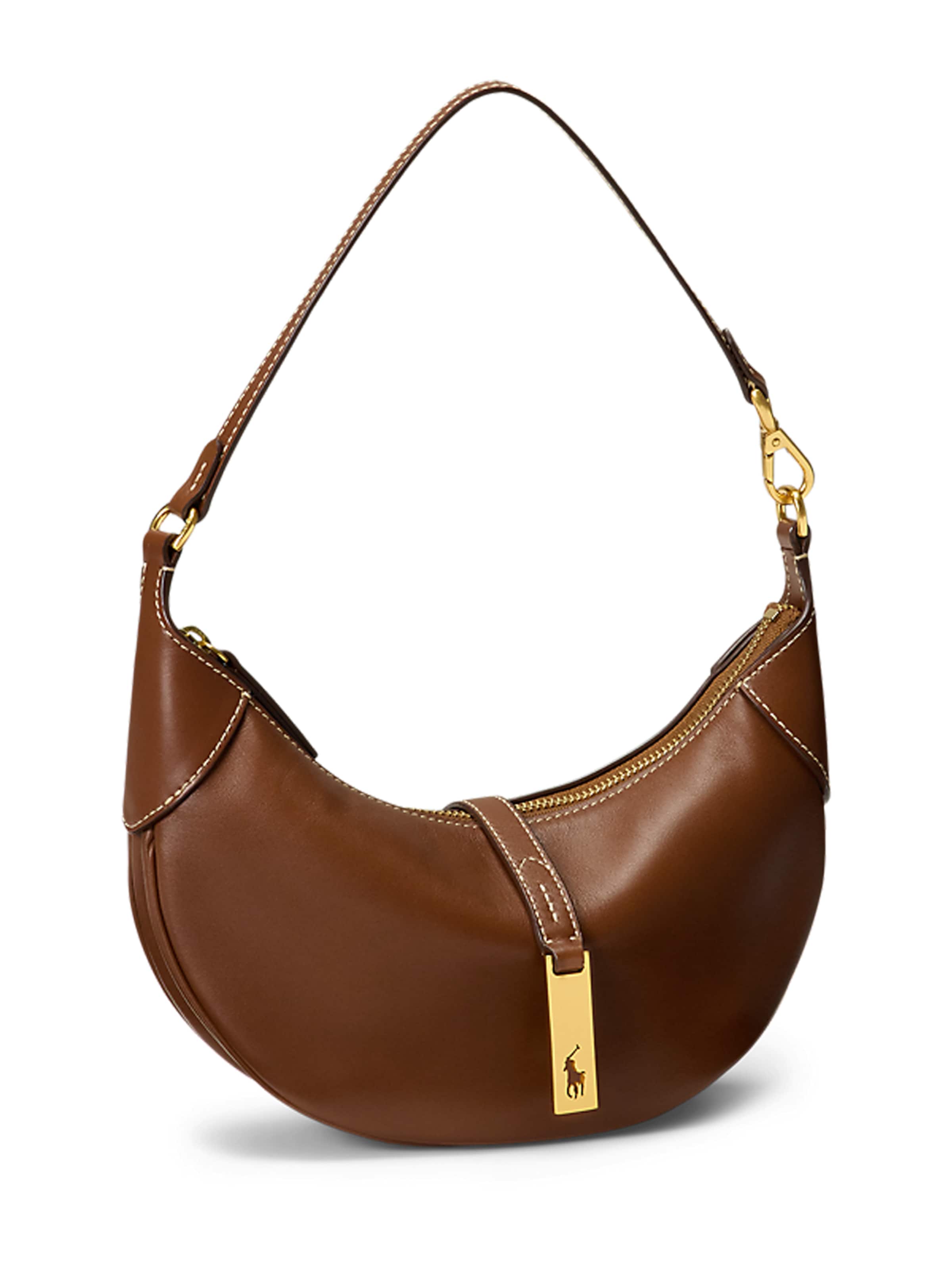 Rankinė ant peties iš Polo Ralph Lauren, spalva – karamelės, Prekių apžvalga