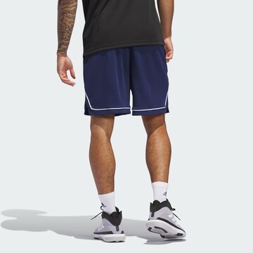 ADIDAS PERFORMANCE Loosefit Sportbroek in Blauw