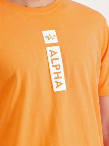 T-Shirt ALPHA INDUSTRIES en orange