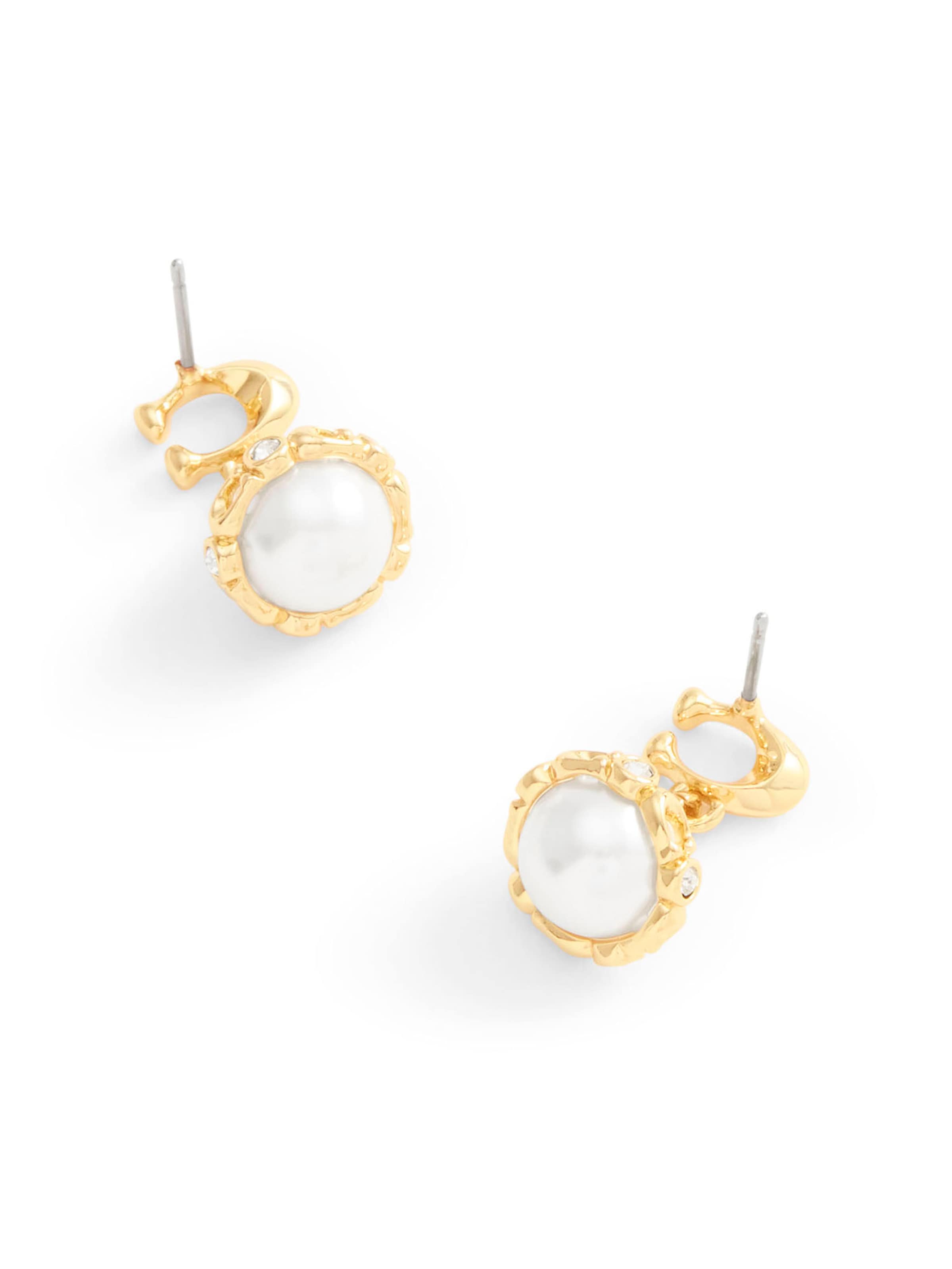 COACH Örhängen i beige