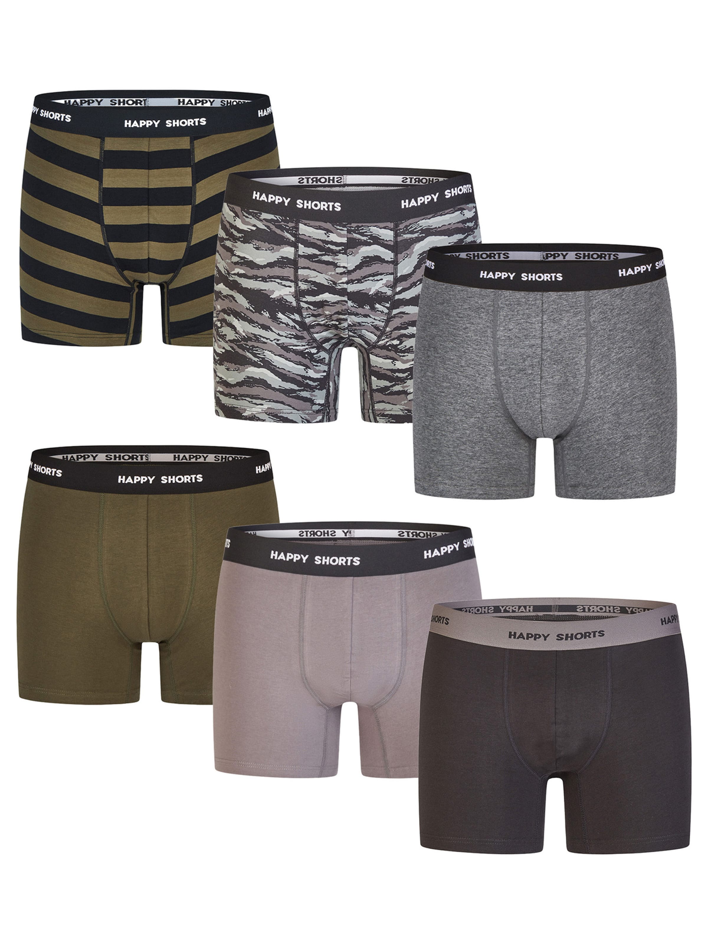 Happy Shorts - Boxers ' Camou-Prints ' em mistura de cores: frente