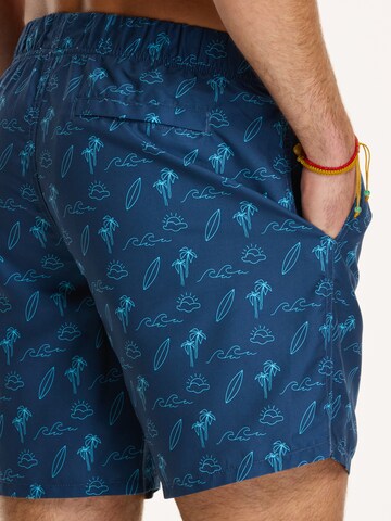 Shiwi Badeshorts 'SUMMER SURF' in Blau