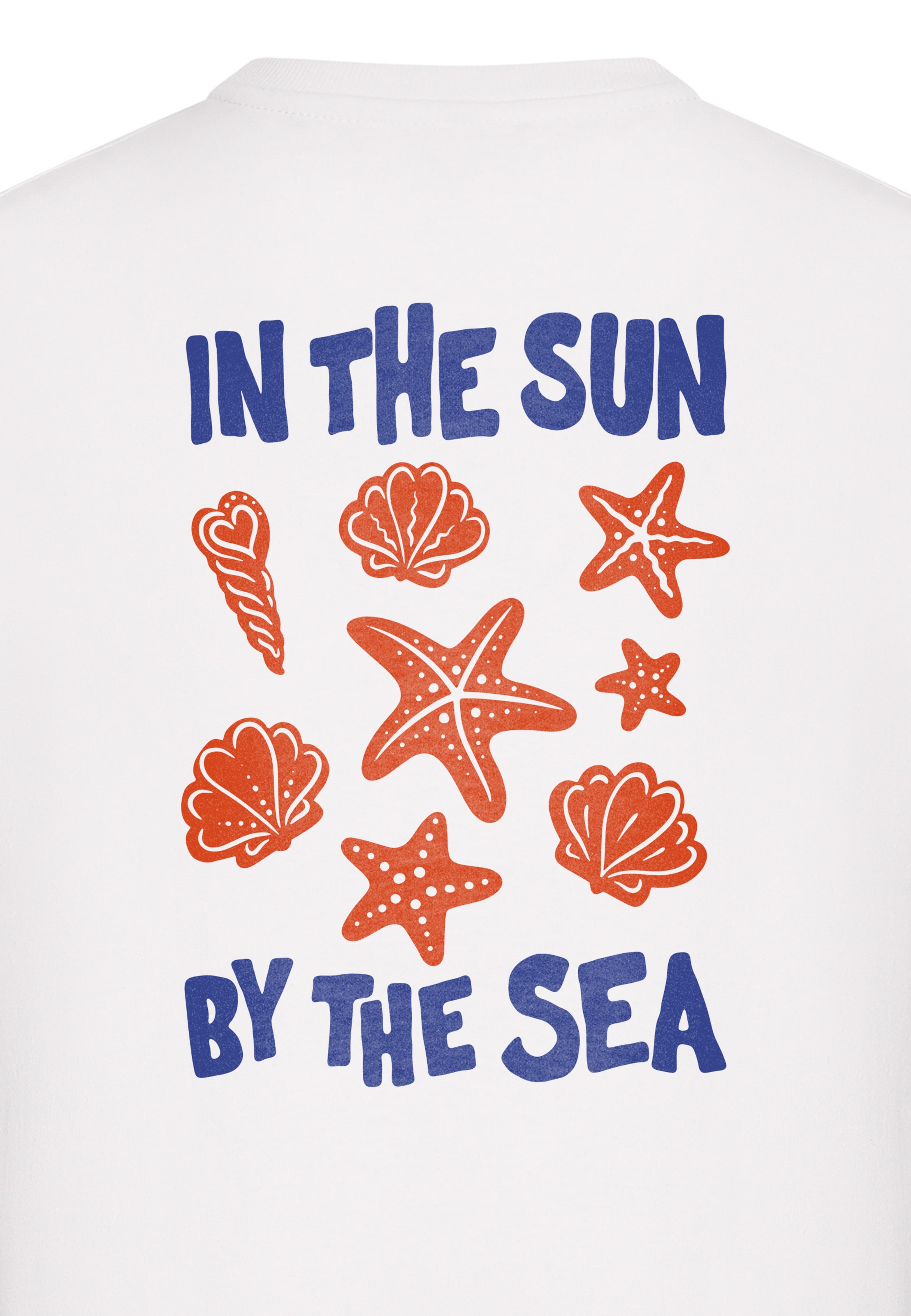 T-shirt 'Sunny Sea' Miss Tee en blanc
