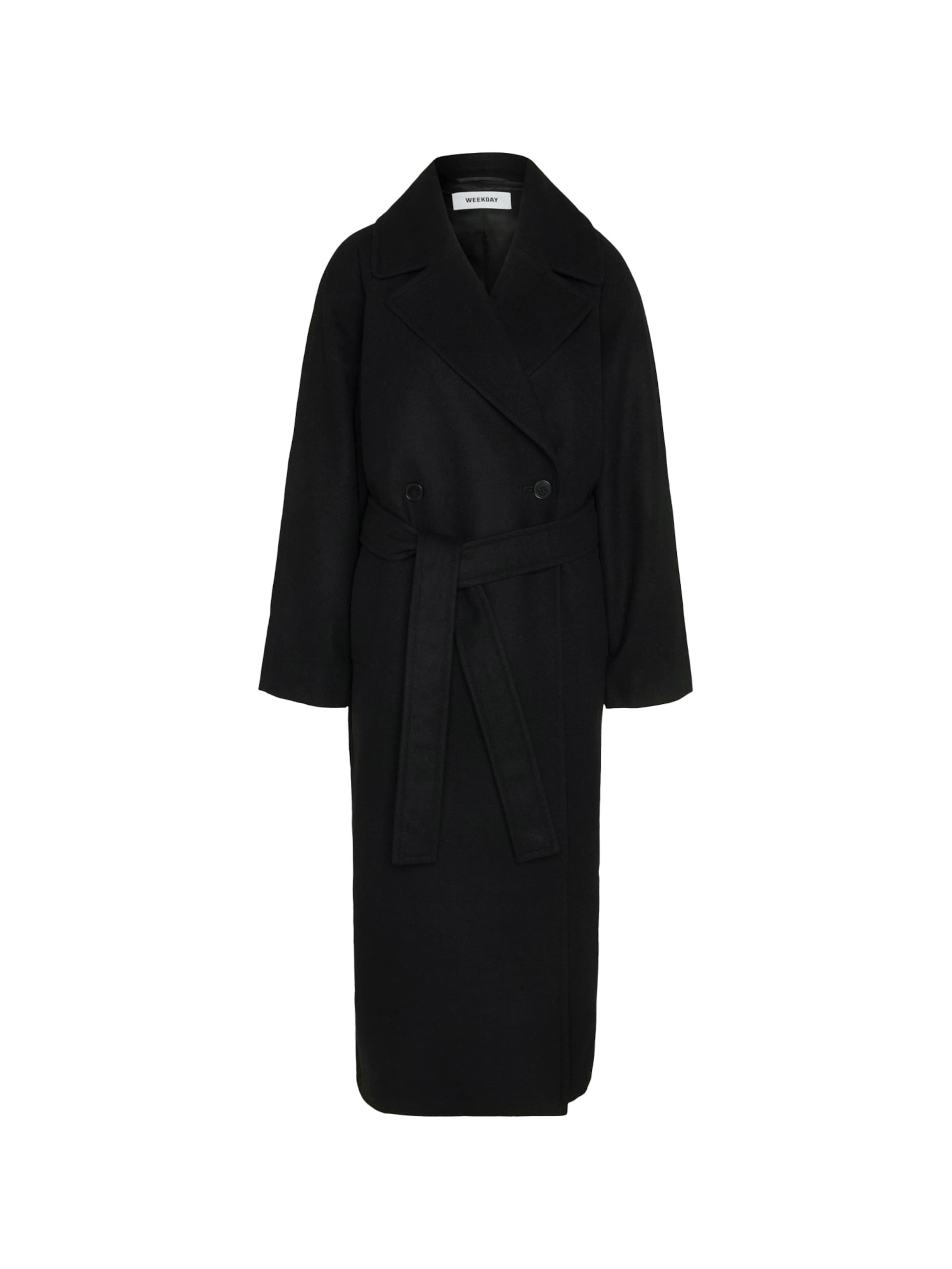 WEEKDAY - Abrigo de entretiempo 'Kia' en negro: frente