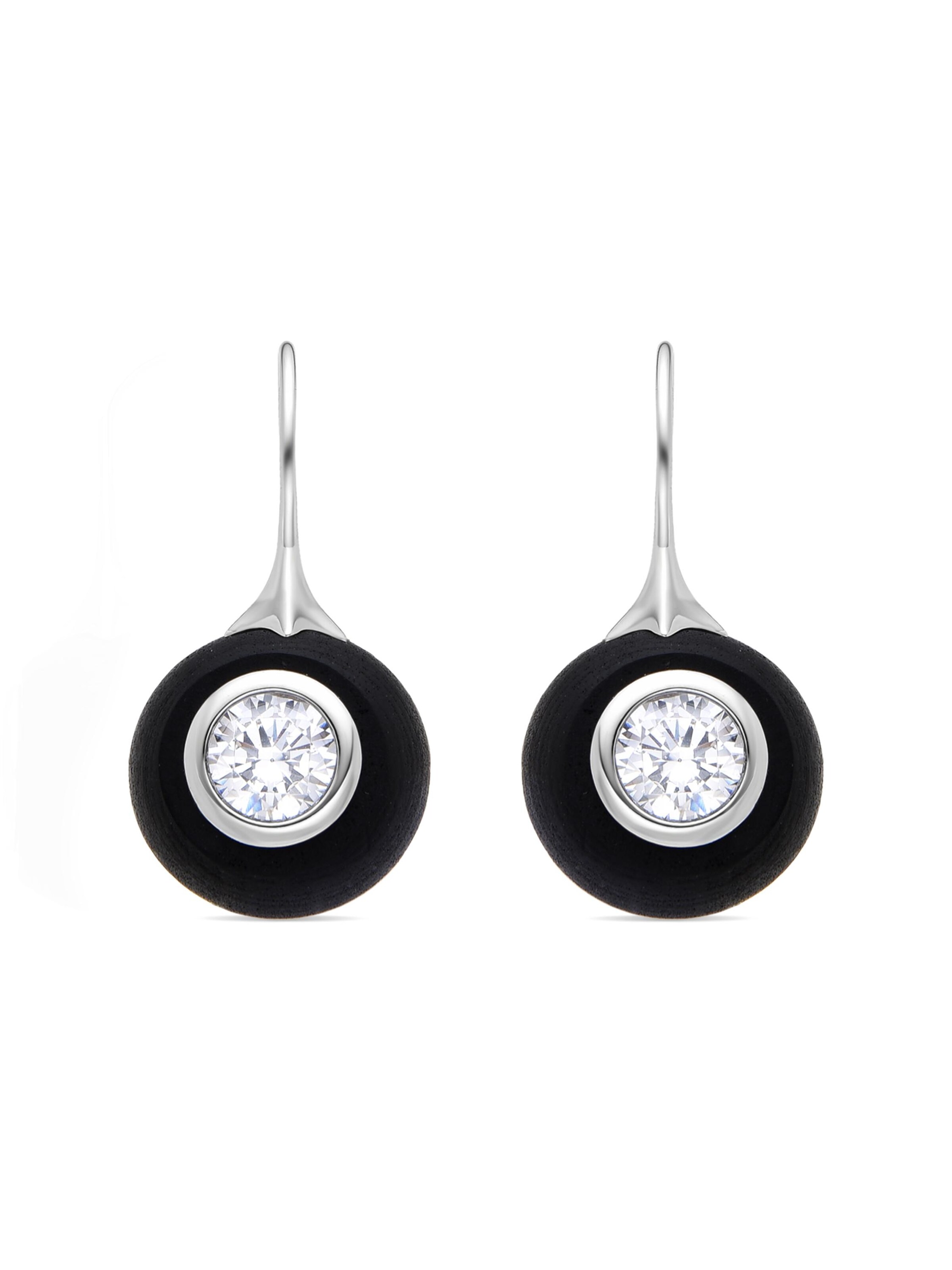 Luxenter Ohrringe 'Gium'‌‌‌‌ in Schwarz: Vorderseite