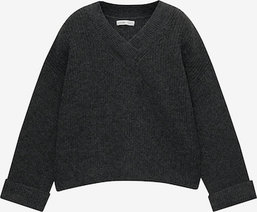 Pull-over Pull&Bear en gris : devant