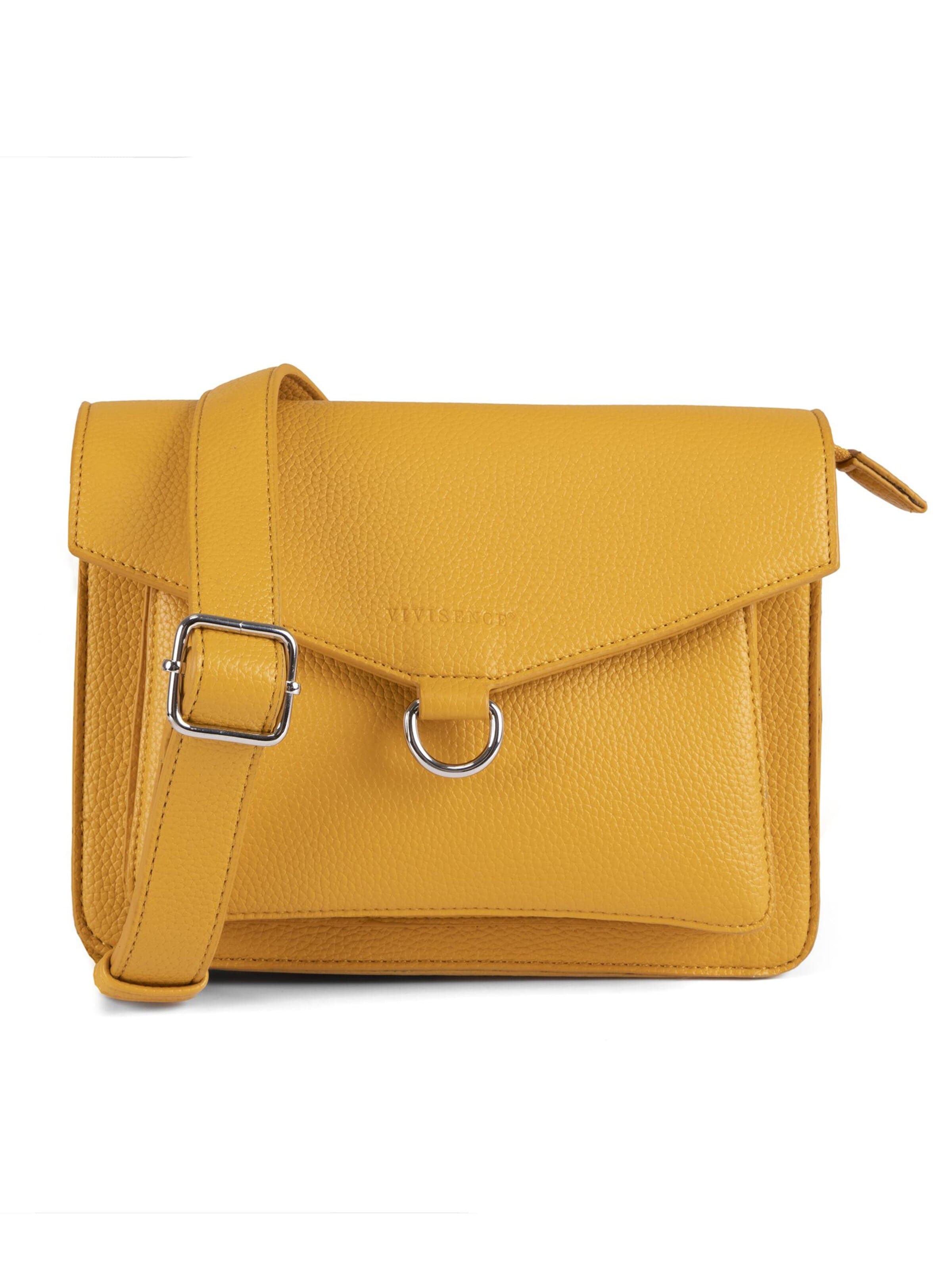 Vivisence Handtasche 'T0003'‌‌‌‌‌‌‌ in Gelb: Vorderseite