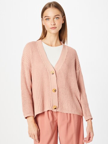 Hailys Knit Cardigan 'Kim' in Pink: front