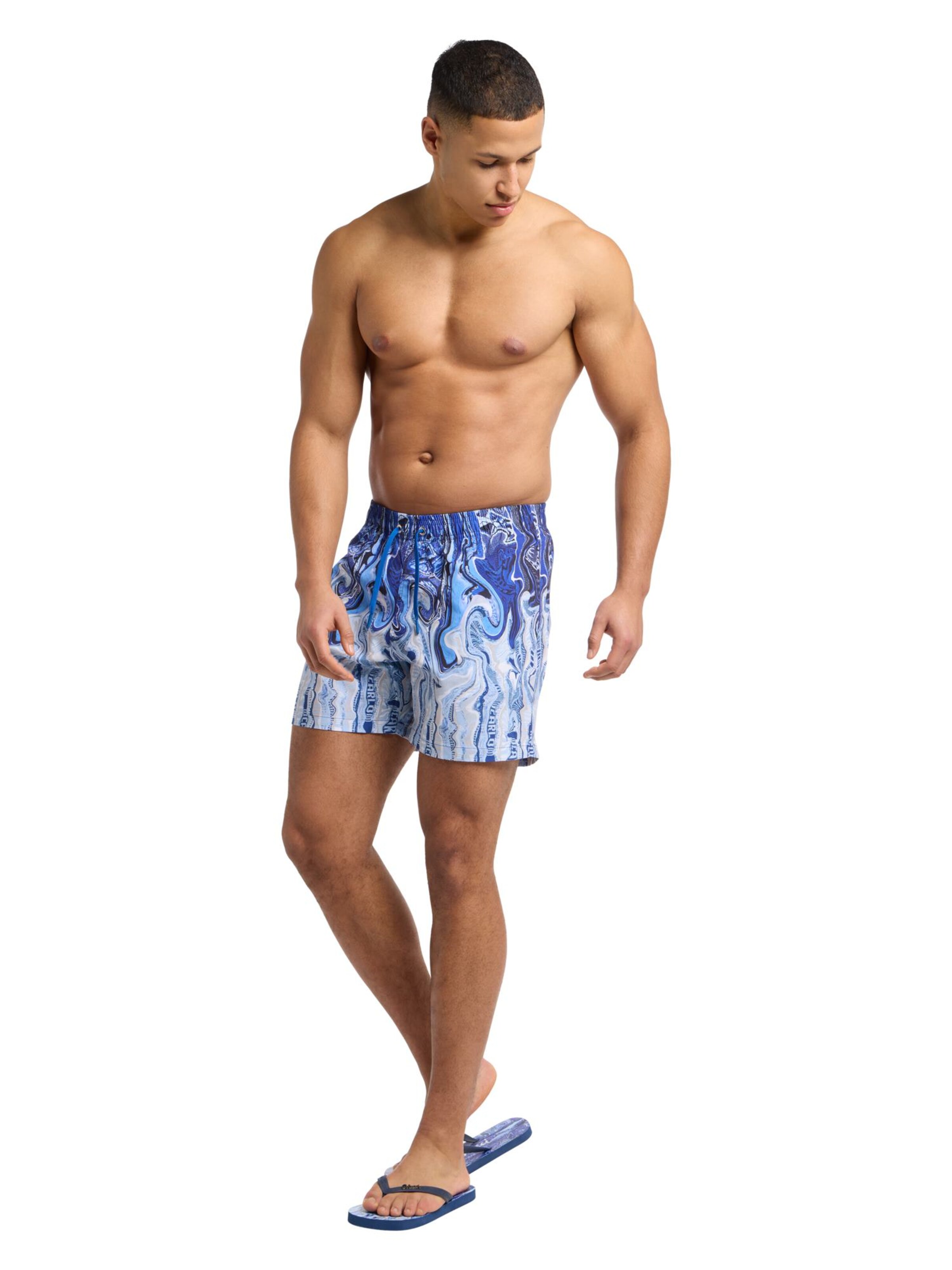 Carlo Colucci Regular Zwembroek 'Eiberger' in Blauw