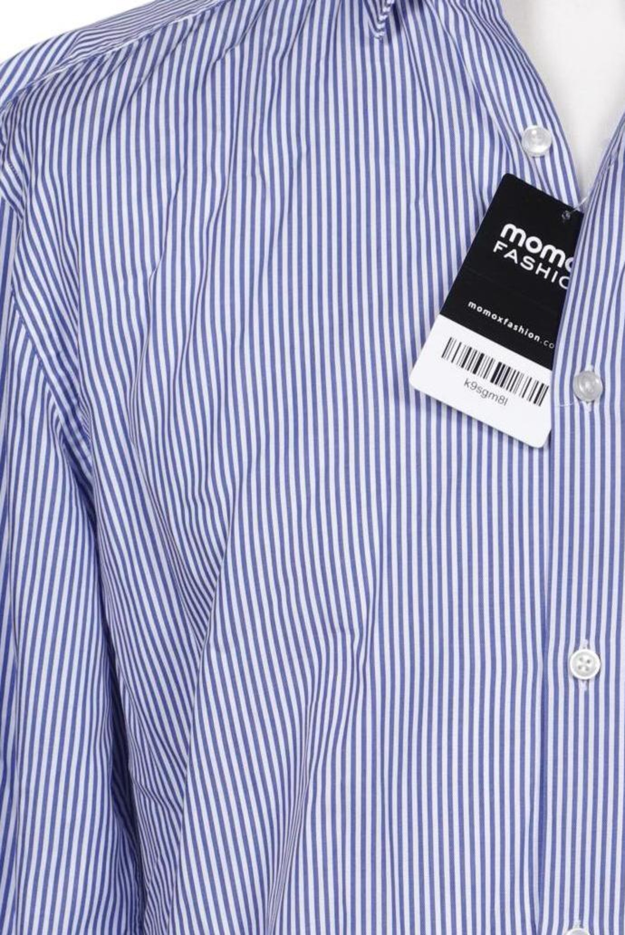 BOSS Black Button Up Shirt in L in Blue