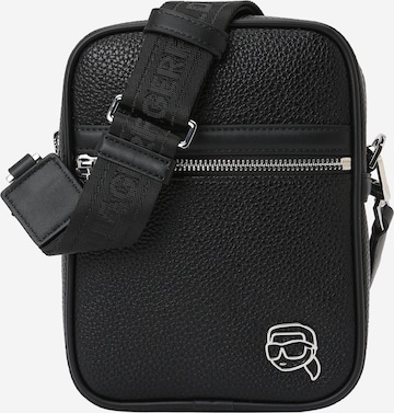 melns Karl Lagerfeld Pleca soma 'IKON': no priekšpuses