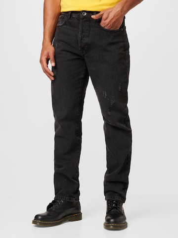 Redefined Rebel Regular Jeans 'Rome' in Black: front