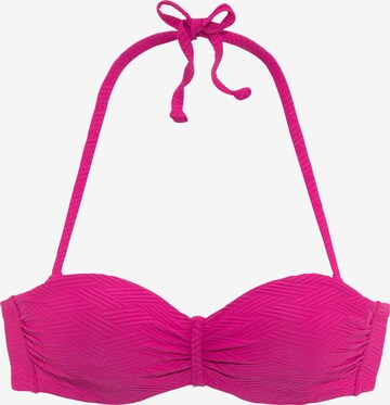 SUNSEEKER Bikini Top in Pink: front