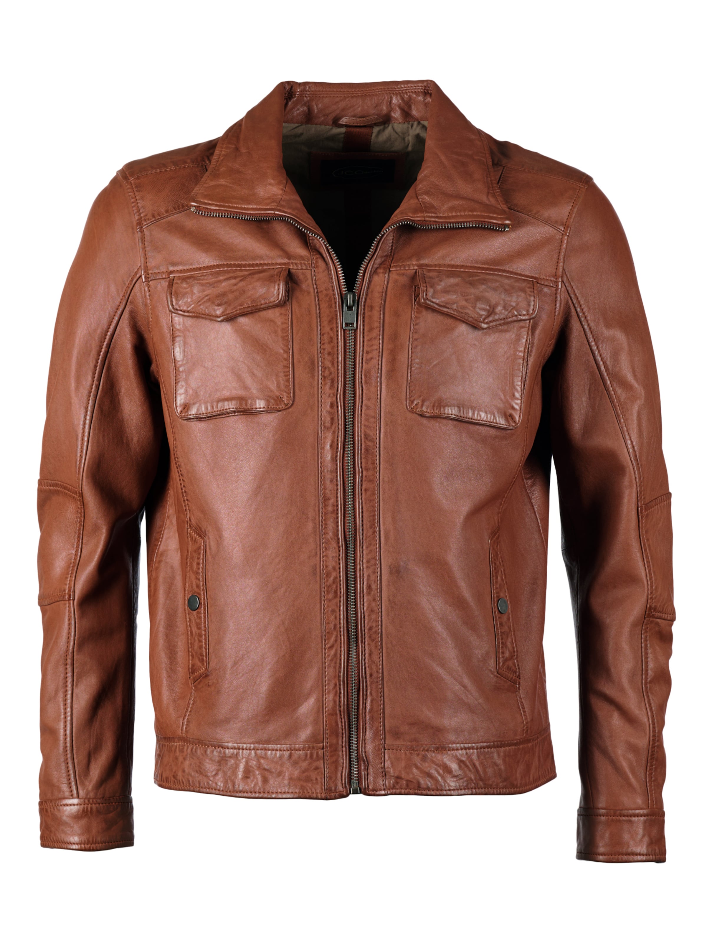 JCC Lederjacke in Braun: Vorderseite
