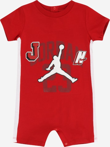 Tutina / body per bambino di Jordan in rosso: frontale