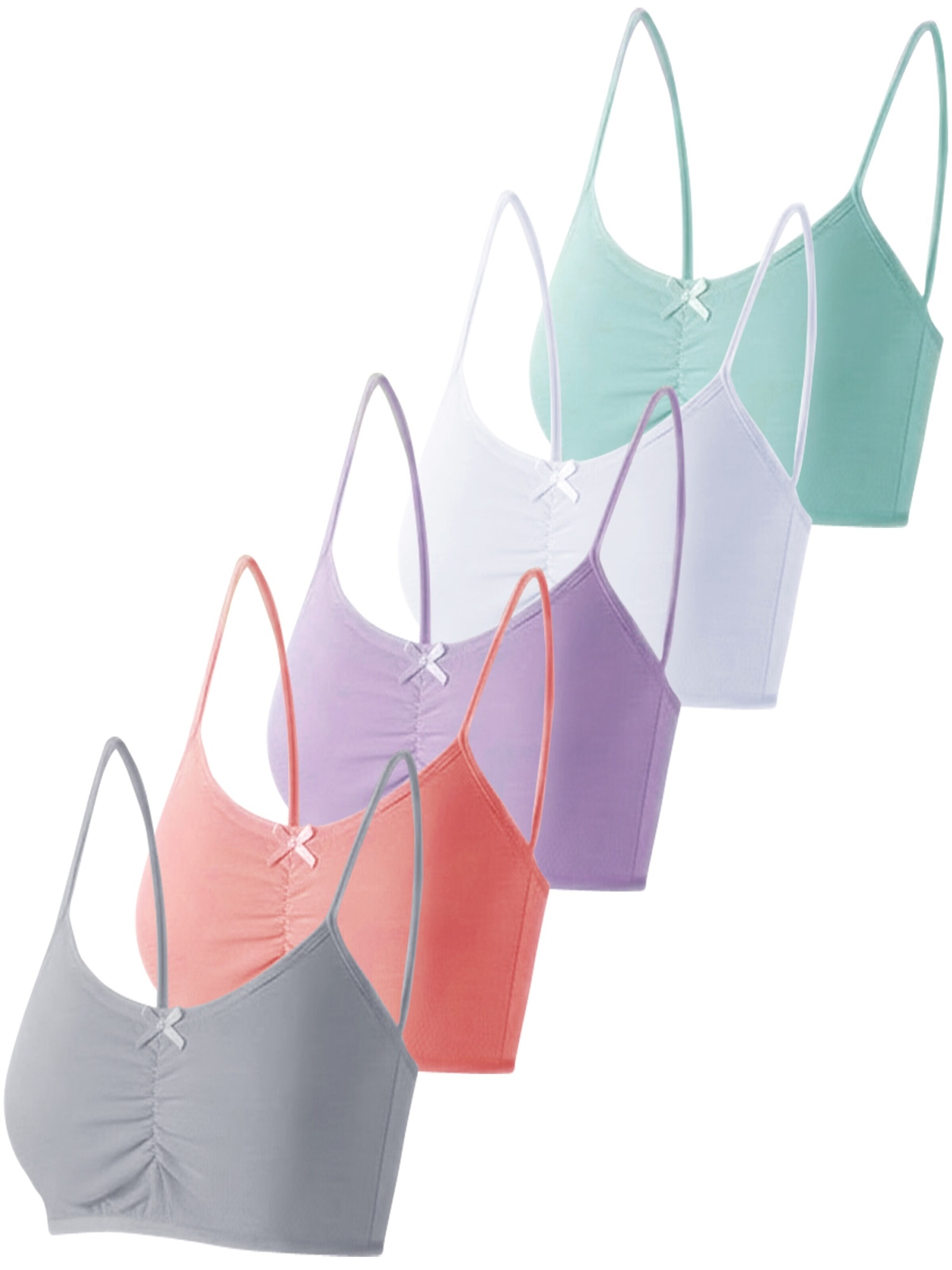 LOREZA Onderhemd 'Mädchen Bustier Eliana' in Gemengde kleuren: voorkant
