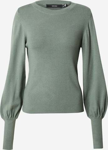 VERO MODA Sweater 'HOLLY KARIS' in Green: front