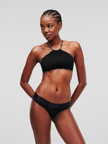 Slip di Karl Lagerfeld in nero: frontale