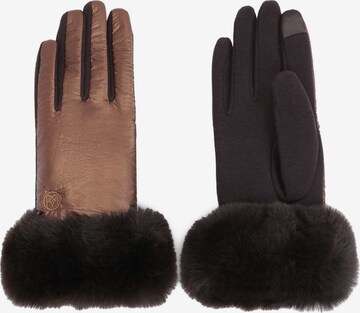 Kazar Fingerhandschuhe in Braun