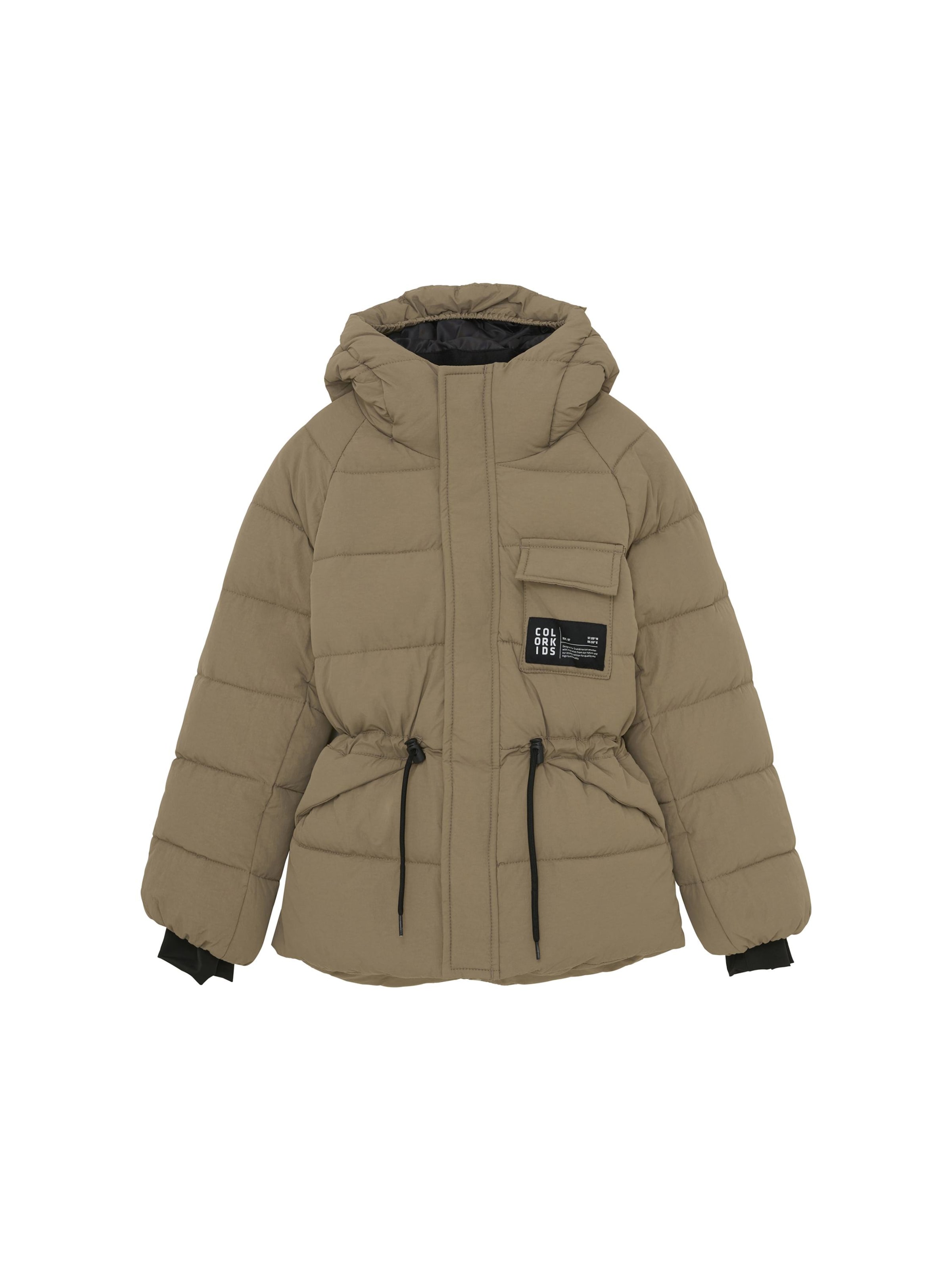 Veste d’hiver COLOR KIDS en beige : devant