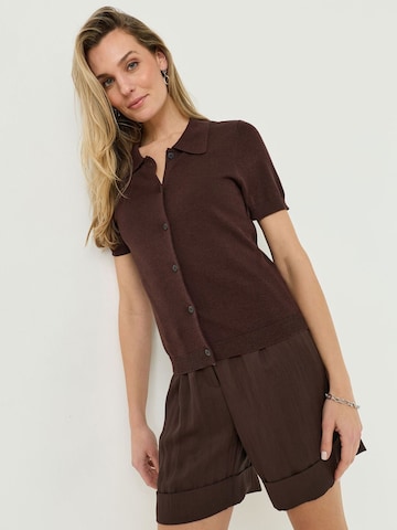 Cardigan Tamaris en marron : devant
