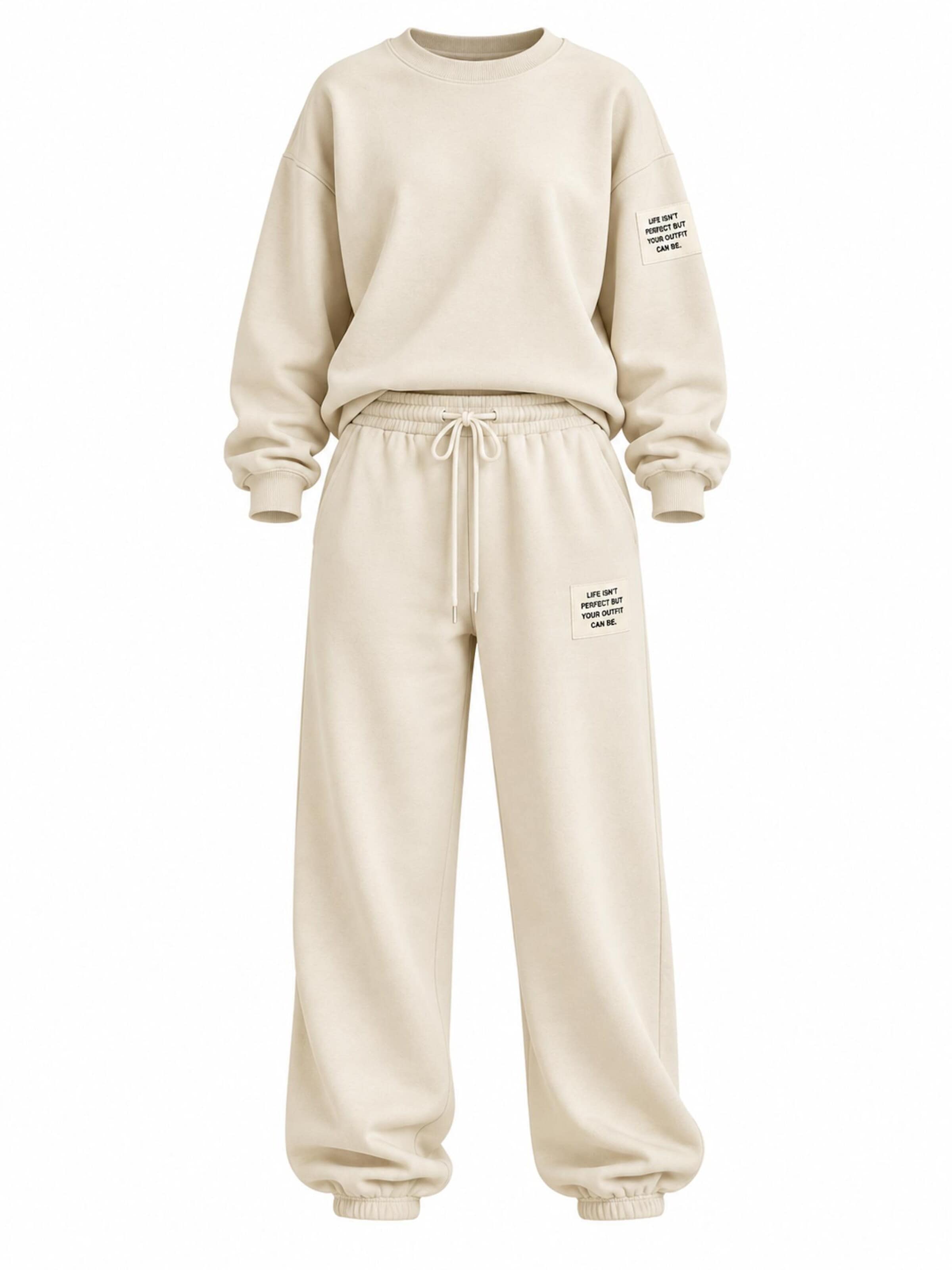 Worldclassca Sweatsuit 'Worldclassca Damen Oversize Jogginganzug' in Beige