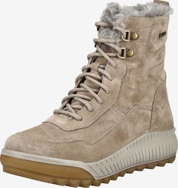 Stivaletto stringato di Legero in beige: frontale