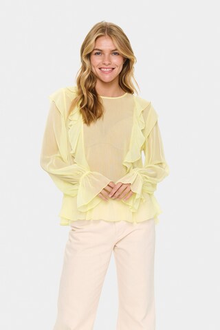 SAINT TROPEZ Blouse 'Labelle ' in Yellow: front