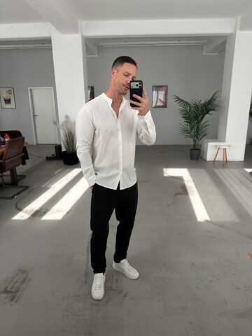 DAN FOX APPAREL Regular fit Overhemd 'Marek' in Wit