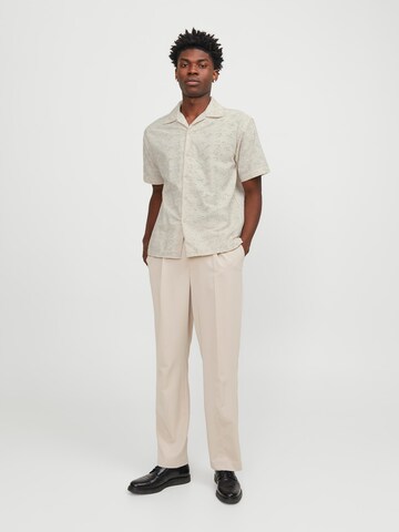 JACK & JONES Comfort Fit Skjorte 'Havana' i beige