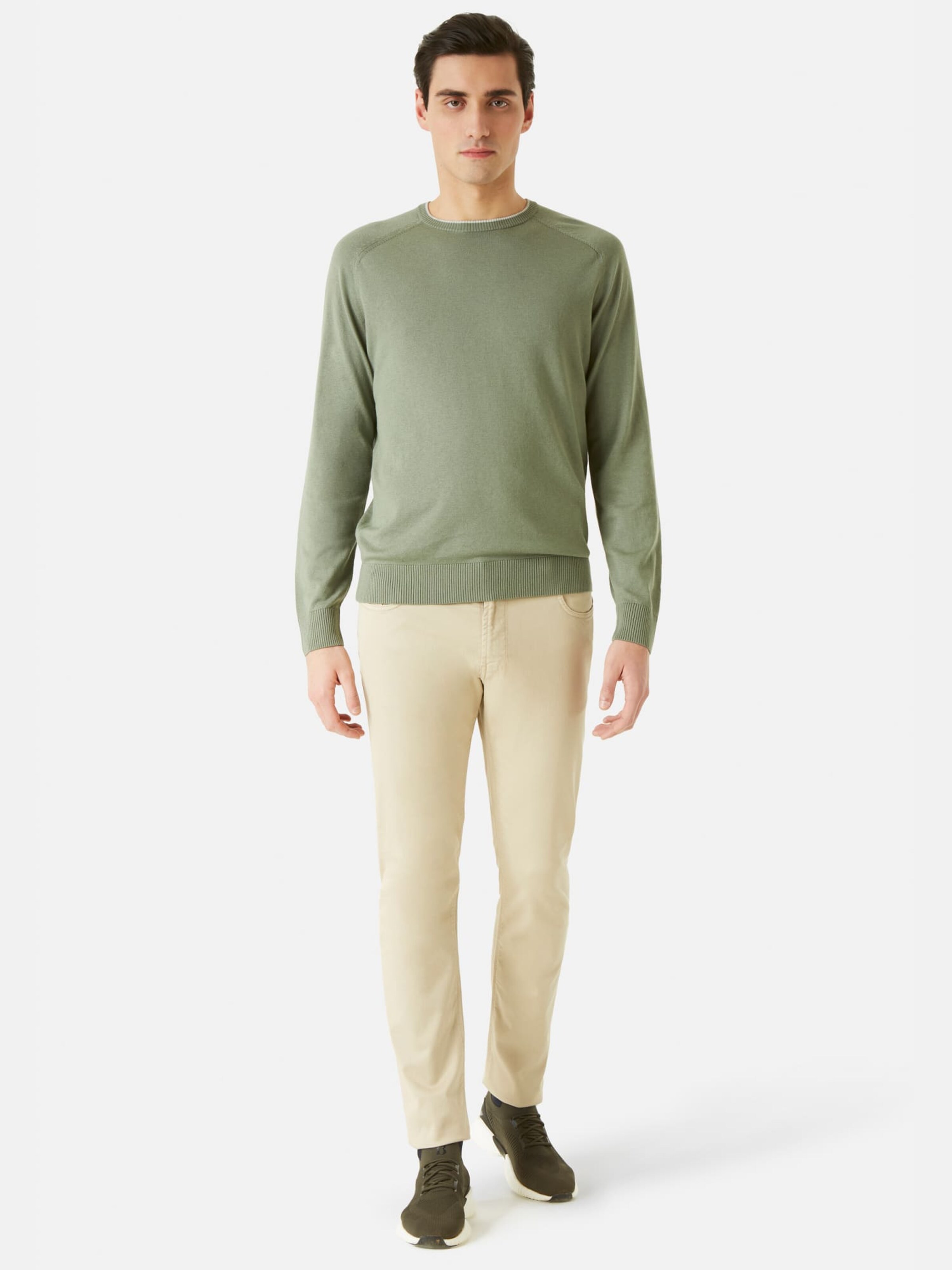 Männer Pullover & Strick Boggi Milano Pullover in Grün - MI64101 Männer Pullover & Strick Boggi Milano Pullover in Grün - MI64101