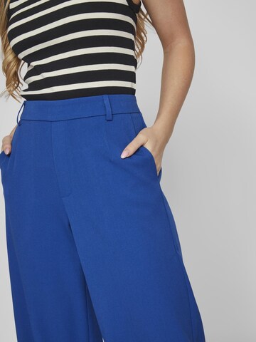VILA Wide leg Bandplooibroek in Blauw