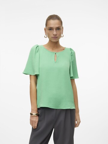VERO MODA Blouse 'ALVA' in Groen: voorkant