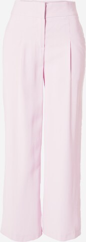 Dorothy Perkins Wide leg Pleat-front trousers in Pink: front