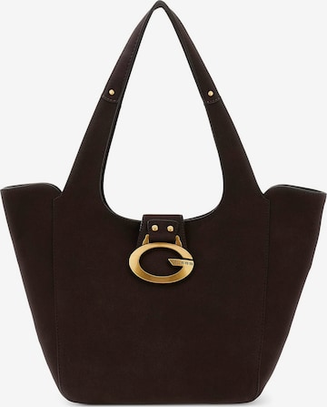GUESS Schultertasche 'Camden' in Schwarz: Vorderseite