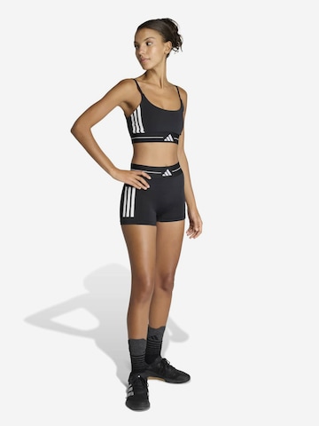 ADIDAS PERFORMANCESkinny Sportske hlače 'HYG' - crna boja: prednji dio