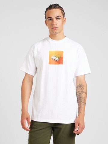 HUF T-Shirt 'Gecko' in Weiß: Vorderseite