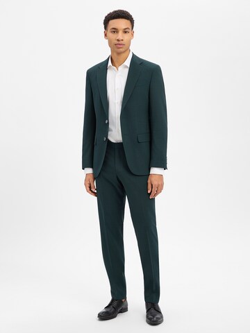 BOSS Regular Pantalon 'Leon' in Groen