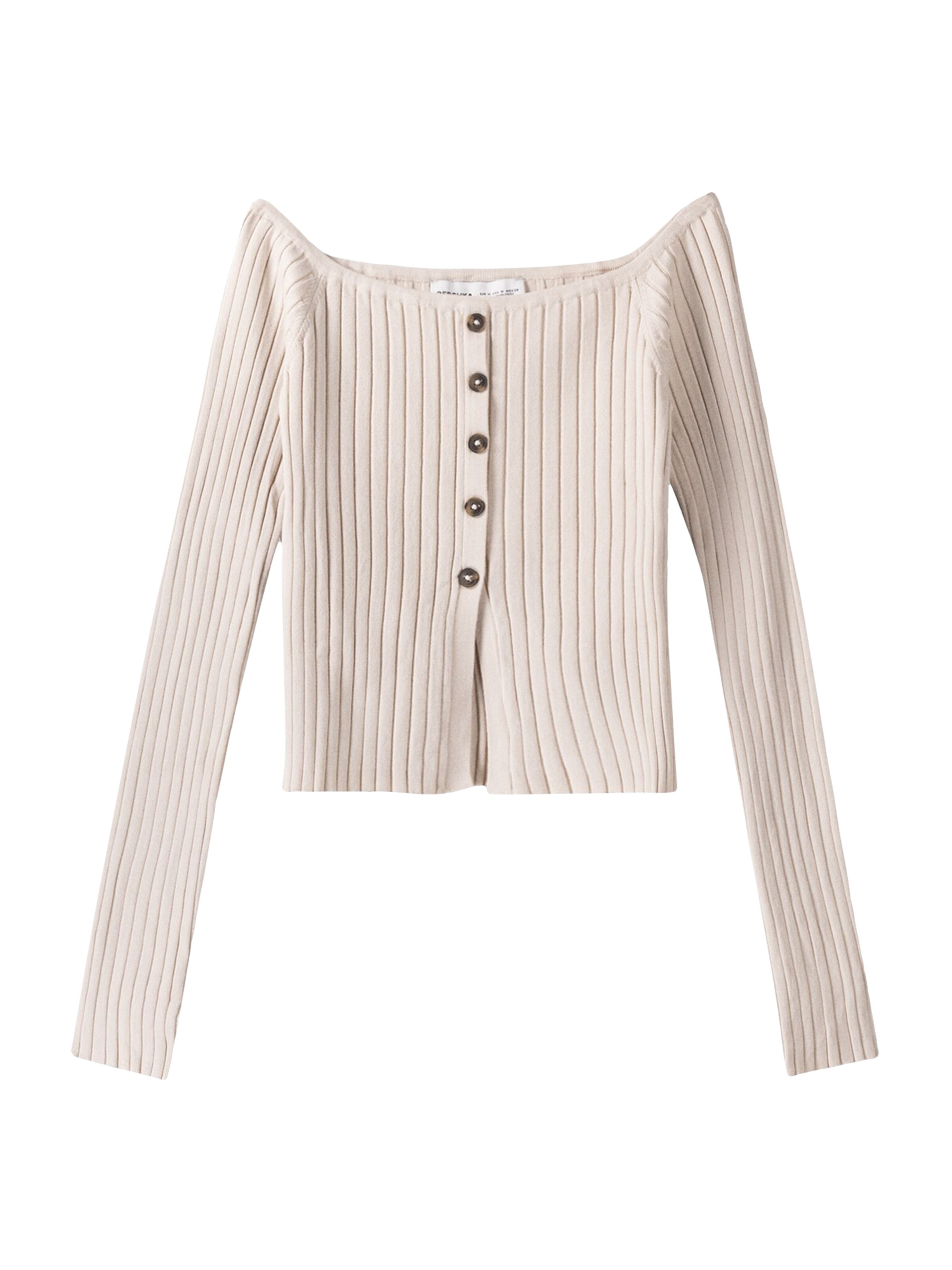 Bershka Пуловер в бежово: отпред