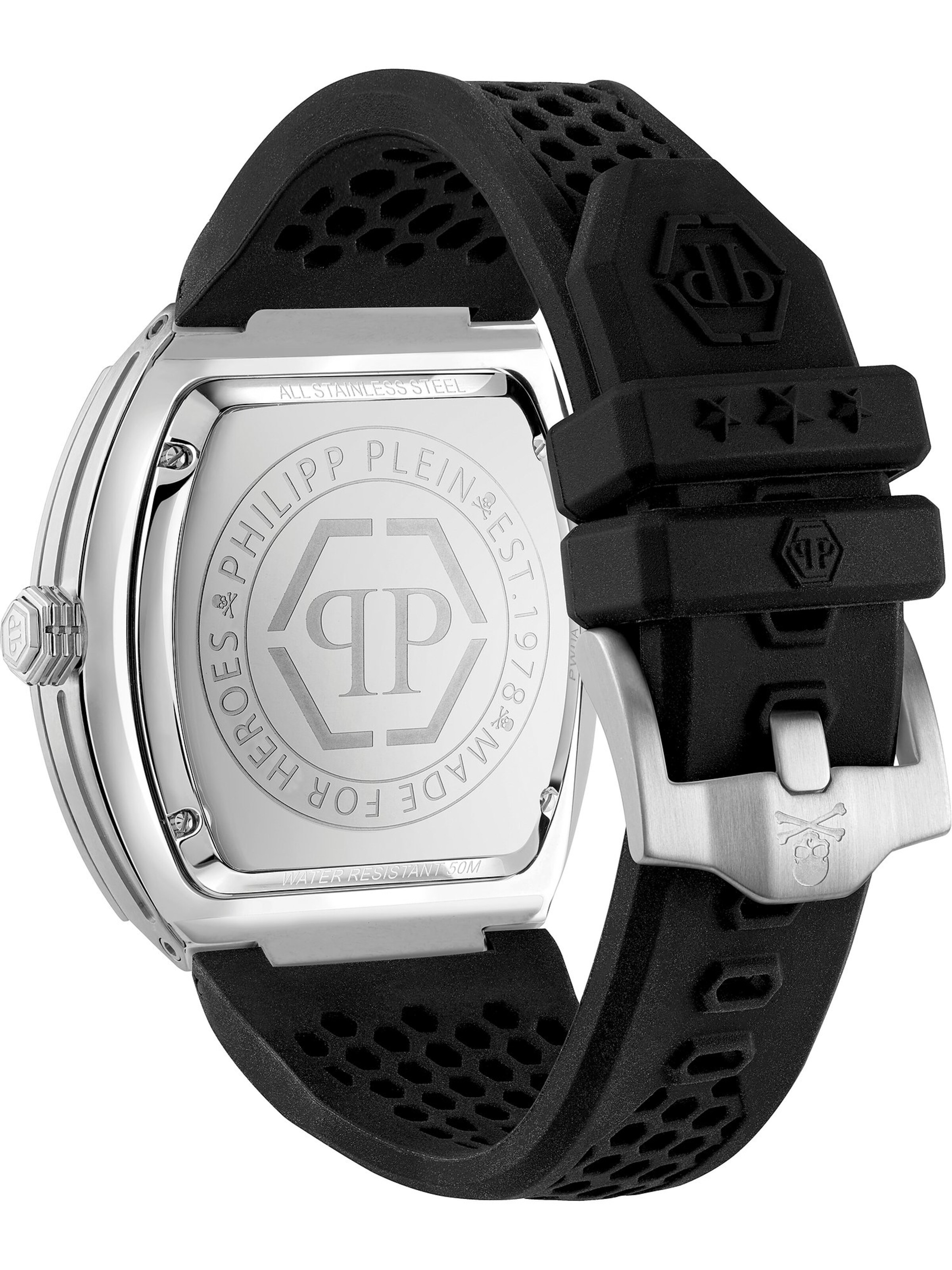 Philipp Plein Analog Watch 'The Hexagon Phantom' in Black
