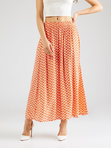 SAINT TROPEZ - Falda 'Tessa' en naranja: frente