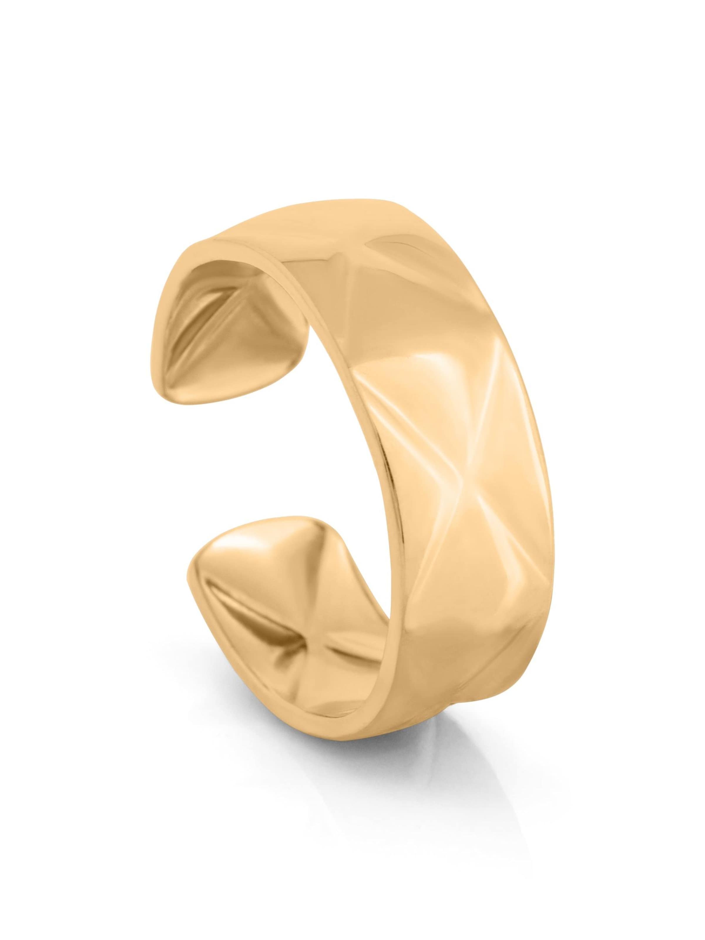 Akitsune Ring 'Elysia' in Gold: front