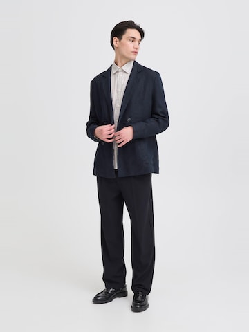 Casual Friday - Ajuste confortable Chaqueta saco ' CFEdlund Linen ' en azul