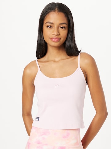 Top 'Code Essential' di Superdry in rosa: frontale
