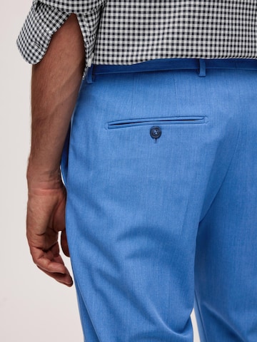 SELECTED HOMME Normalny krój Spodnie w kant 'LIAM' w kolorze niebieski
