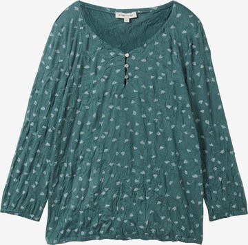 TOM TAILOR Blouse in Groen: voorkant