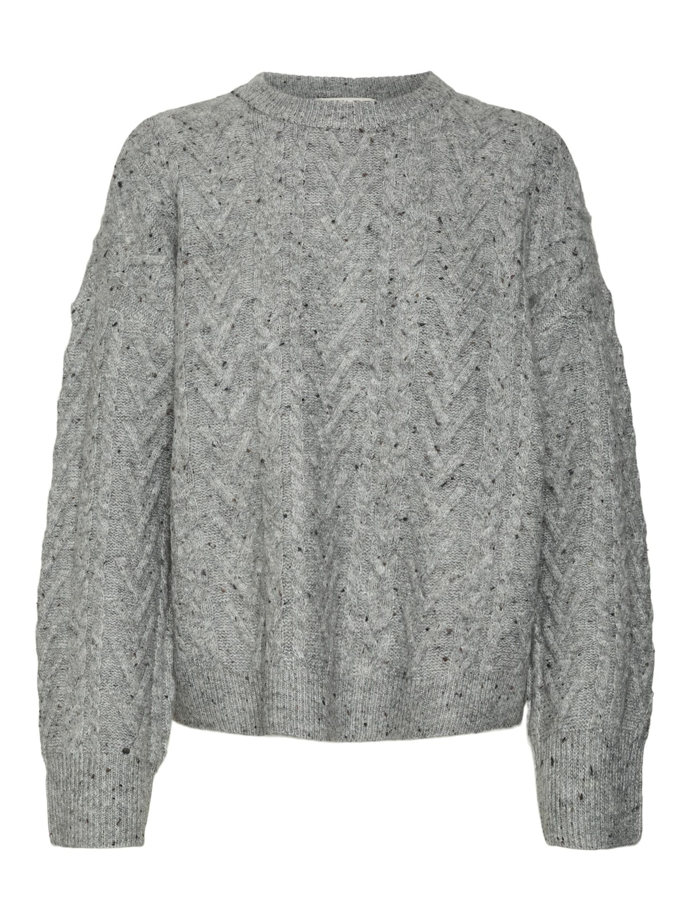 VERO MODA Pullover 'COLETTE' in Grau: Vorderseite
