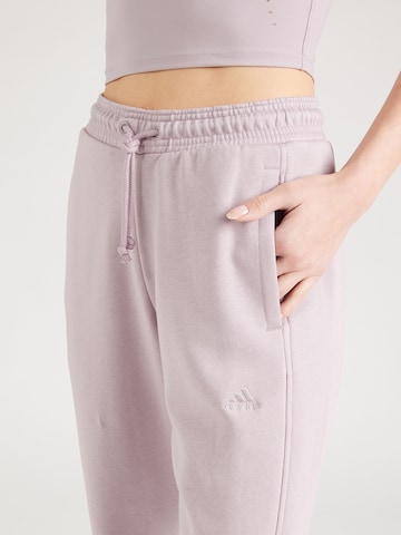 Effilé Pantalon de sport ADIDAS SPORTSWEAR en violet