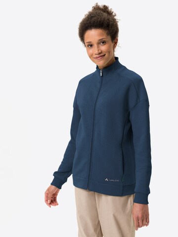 VAUDE Outdoor Jacket in Blue: front