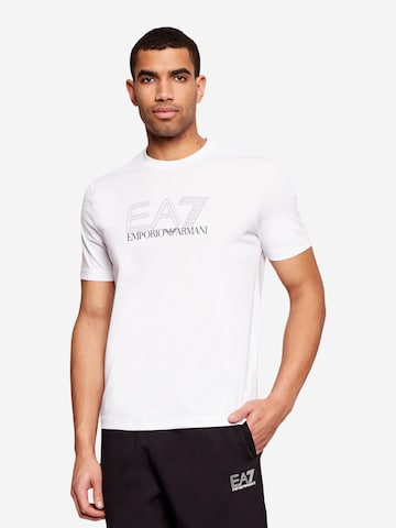 Maglietta '7M001307 AF10375' di EA7 Emporio Armani in bianco: frontale